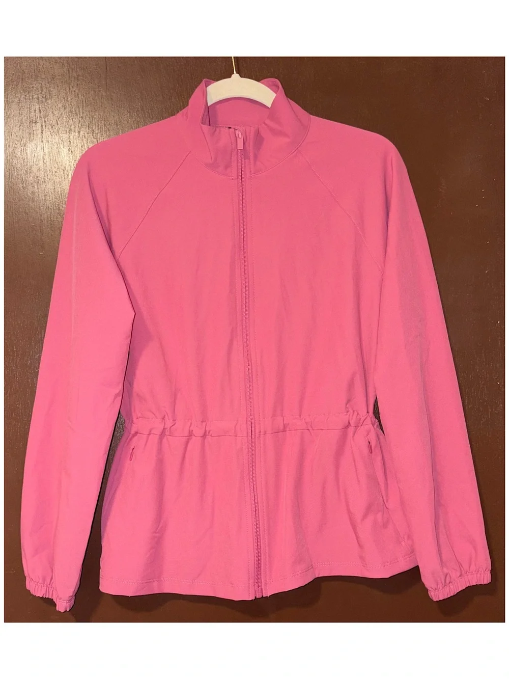 All in Motion Woven Peplum Jacket (Berry Pink - Extra Small)